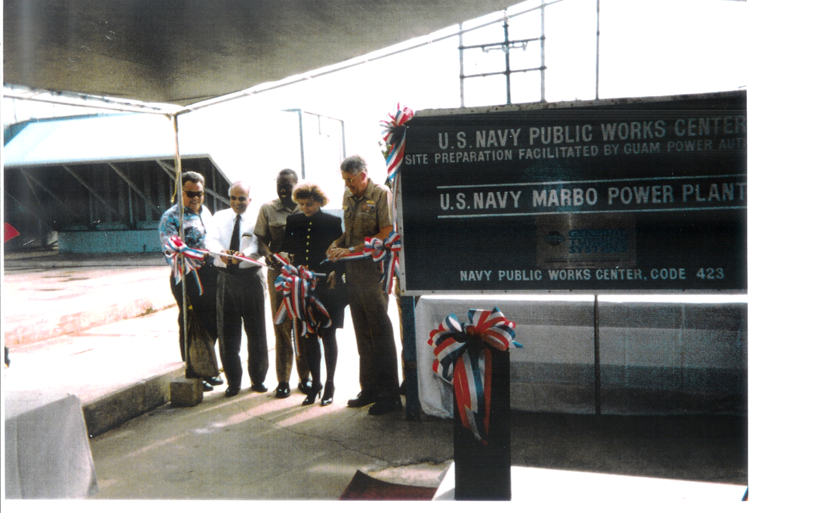 U.S. Navy Marbo Power Plant dedication ceremony in Guam